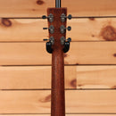 Martin CEO-7 acoustic guitar Autumn Sunset finish mahogany neck with black button tuners rear headstock view