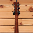 Martin CEO-7 acoustic guitar Autumn Sunset finish mahogany neck with black button tuners rear headstock view