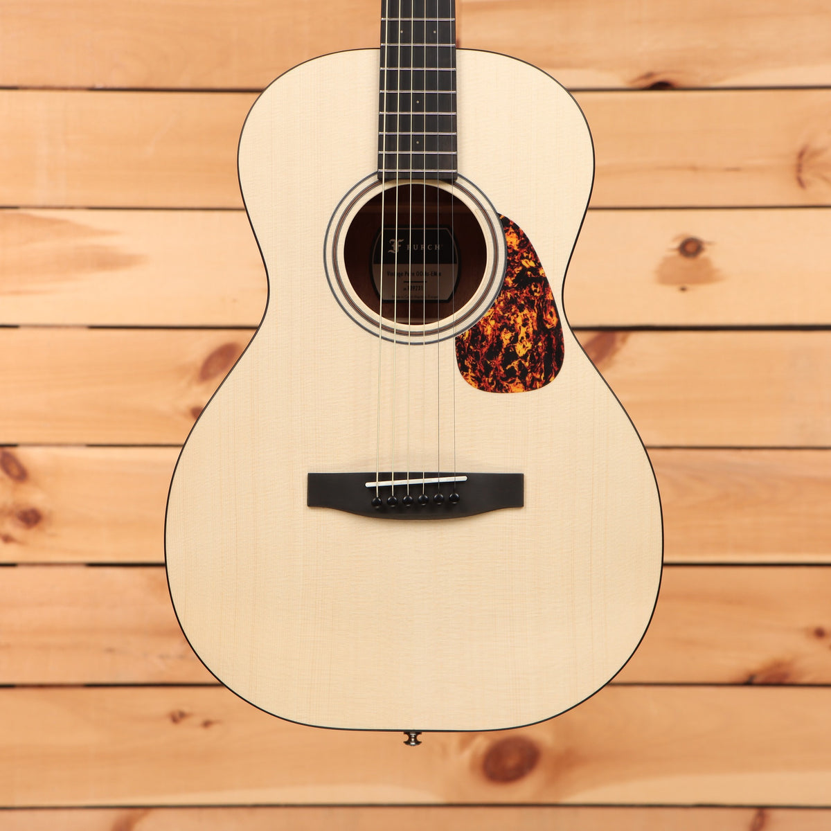 Furch Vintage Pure OOM-EMa acoustic guitar natural finish with spruce top and tortoiseshell pickguard