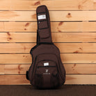 Furch Vintage Pure OOM-EMa acoustic guitar gig bag brown padded case with multiple zippered pockets