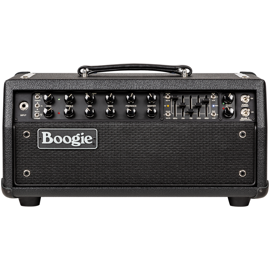 Mesa Boogie Mark Five 35 guitar amplifier head black with parametric EQ section