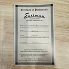 Eastman SB59-V semi-hollow electric guitar black finish certificate of authenticity