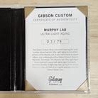 Gibson Custom 1960 Les Paul Standard Reissue Ultra Light Aged electric guitar orange lemon fade with Certificate of Authenticity