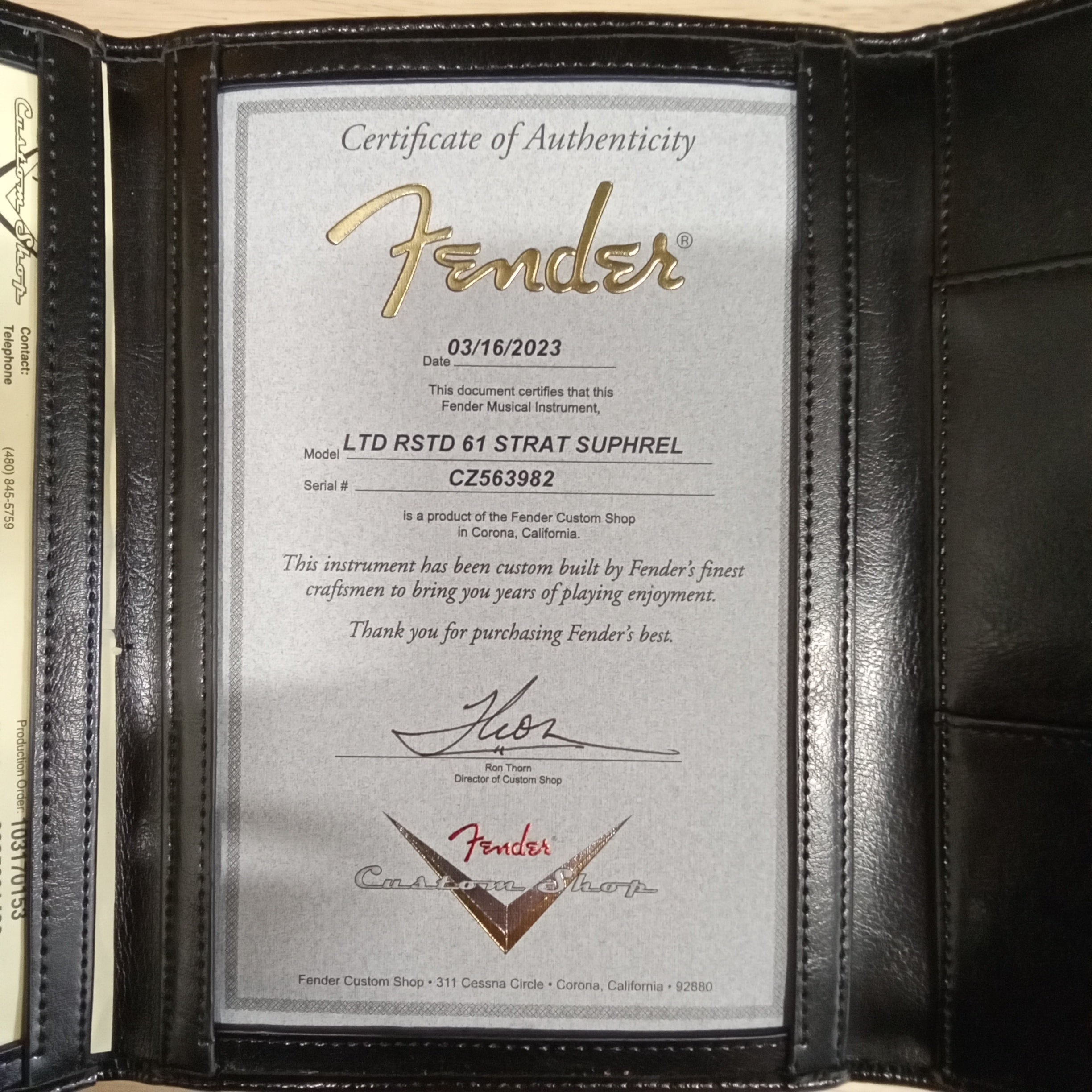 Fender Custom Shop Limited Roasted 1961 Stratocaster Super Heavy Relic electric guitar Sherwood Green Metallic with Certificate of Authenticity