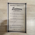 Eastman T186MX-GB semi-hollow electric guitar goldburst finish certificate of authenticity
