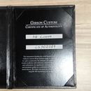 Gibson SG Custom electric guitar ebony finish with Certificate of Authenticity documentation
