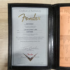 Fender Custom Shop Limited 1965 Stratocaster Journeyman Relic electric guitar aged blue sparkle with certificate of authenticity