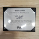 Gibson 1952 J-185 acoustic guitar Certificate of Authenticity with serial number documentation