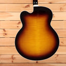 Gibson Super 400 semi-hollow electric guitar Tobacco Sunburst with flamed maple top