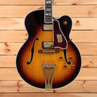 Gibson Super 400 semi-hollow electric guitar tobacco sunburst with dual f-holes and gold hardware
