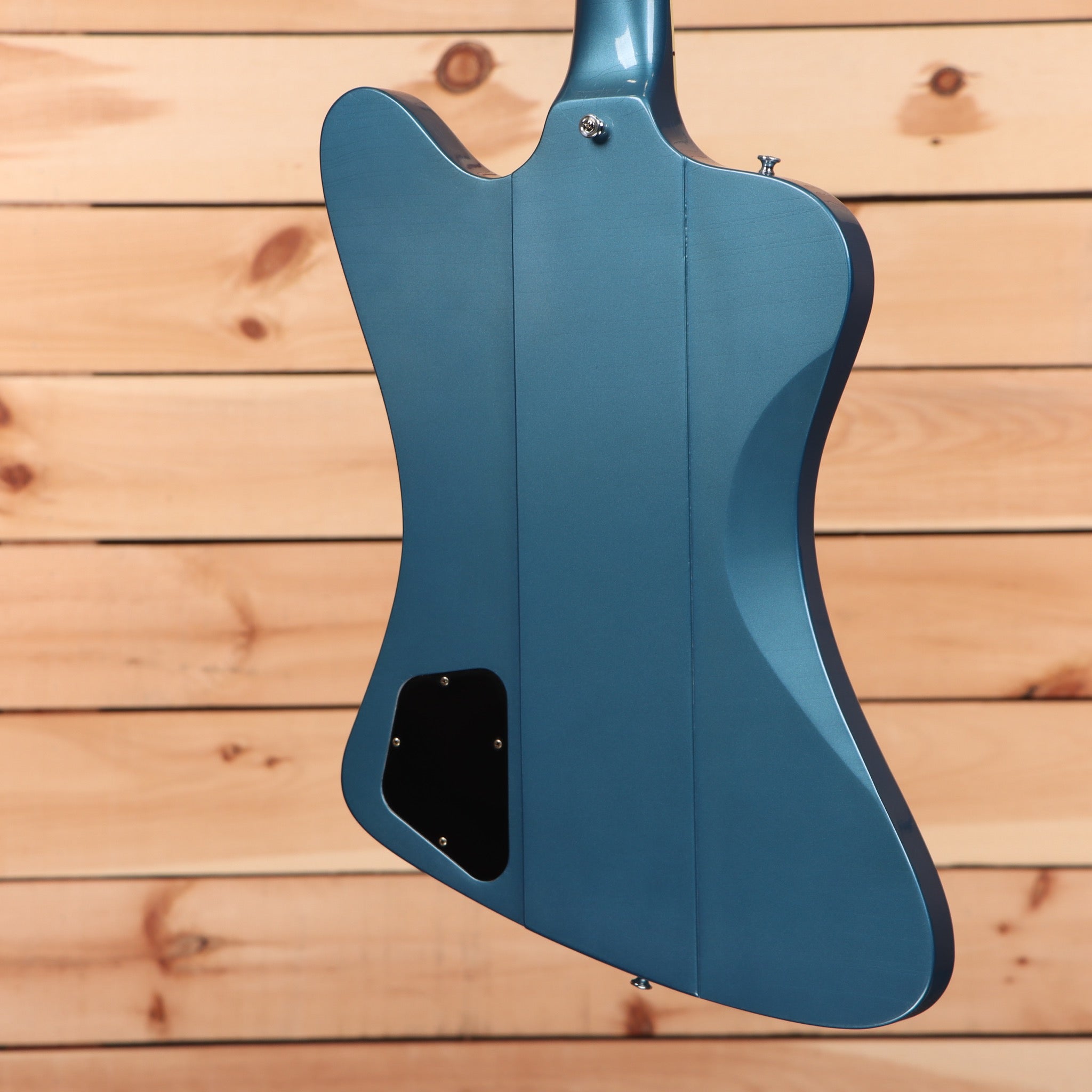 Gibson 1963 Firebird V electric guitar Pelham Blue with Maestro vibrola and black pickguard