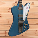 Gibson 1963 Firebird V ultra-light aged Pelham Blue electric guitar with Maestro vibrola tremolo