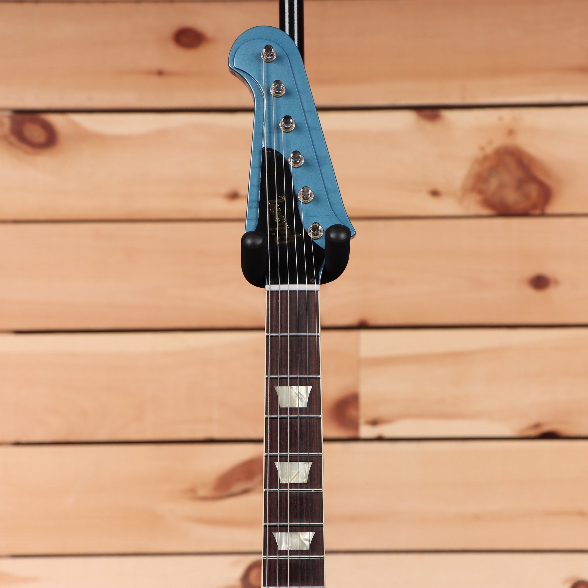 Gibson 1963 Firebird V electric guitar Pelham Blue with Maestro vibrato and rosewood fretboard