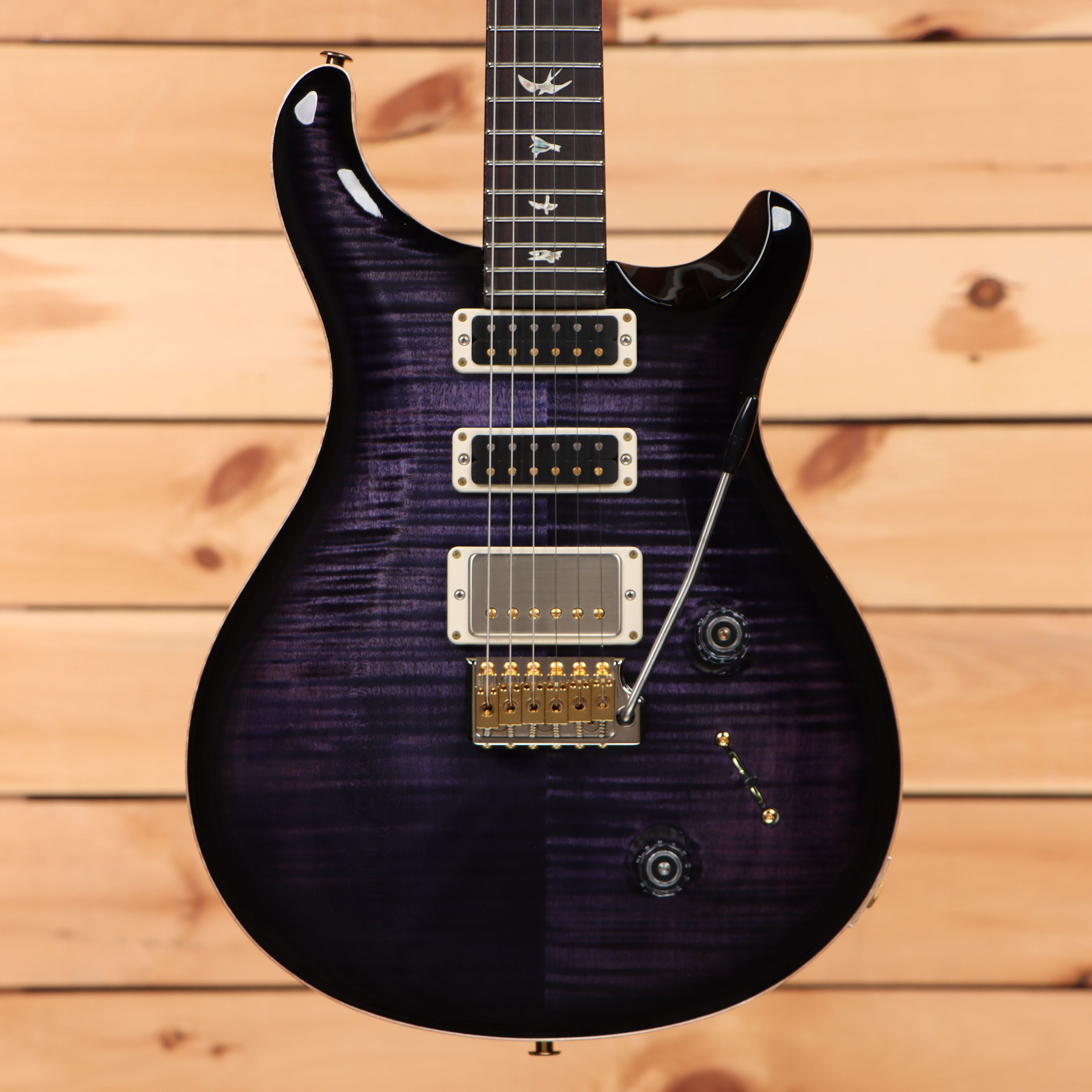 Paul Reed Smith Studio 10 Top electric guitar Purple Mist with flamed maple top and gold hardware