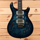 Paul Reed Smith Special Semi-Hollow Cobalt Blue electric guitar with white pickguard and gold hardware