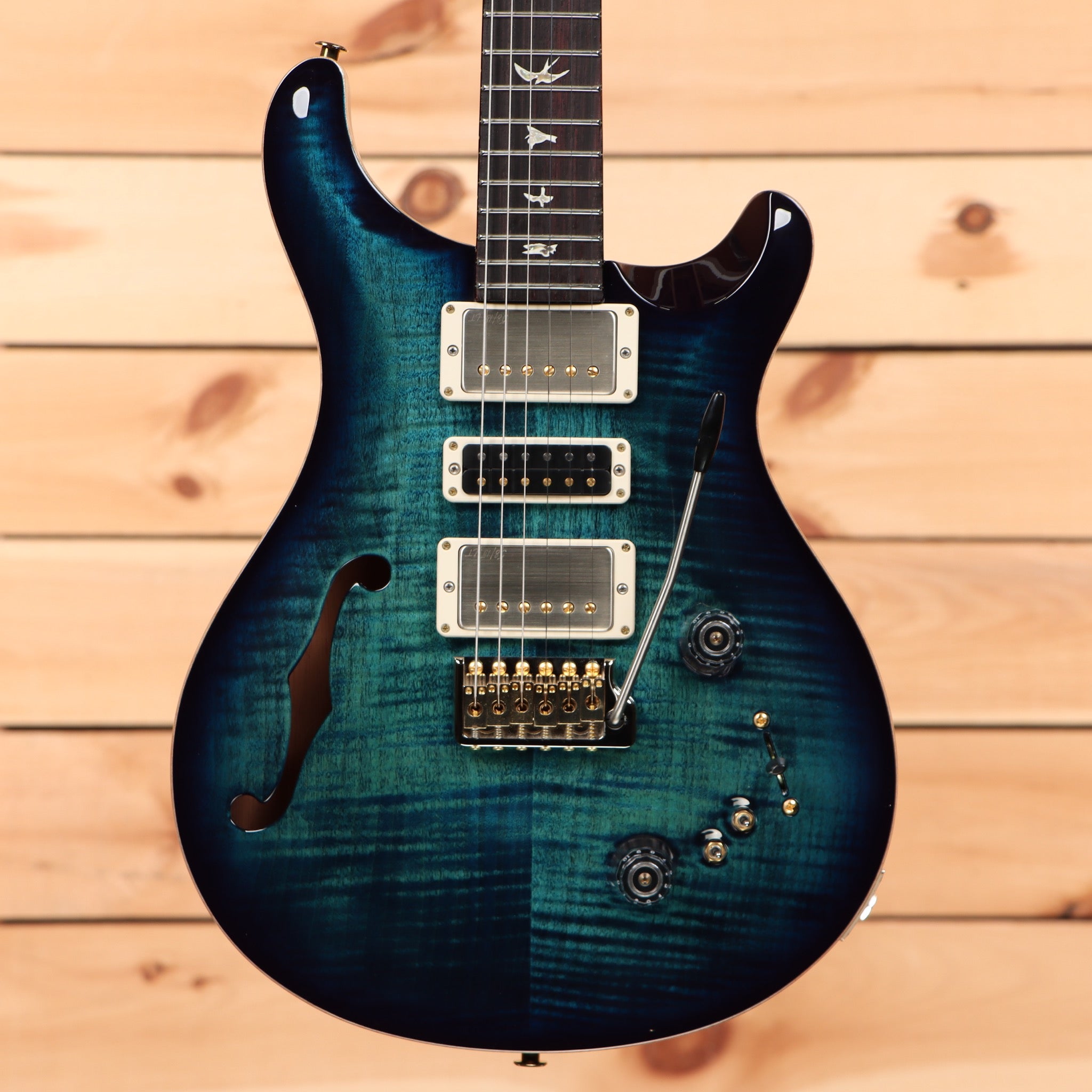 Paul Reed Smith Special Semi-Hollow electric guitar Cobalt Blue with flamed maple top and dual humbuckers