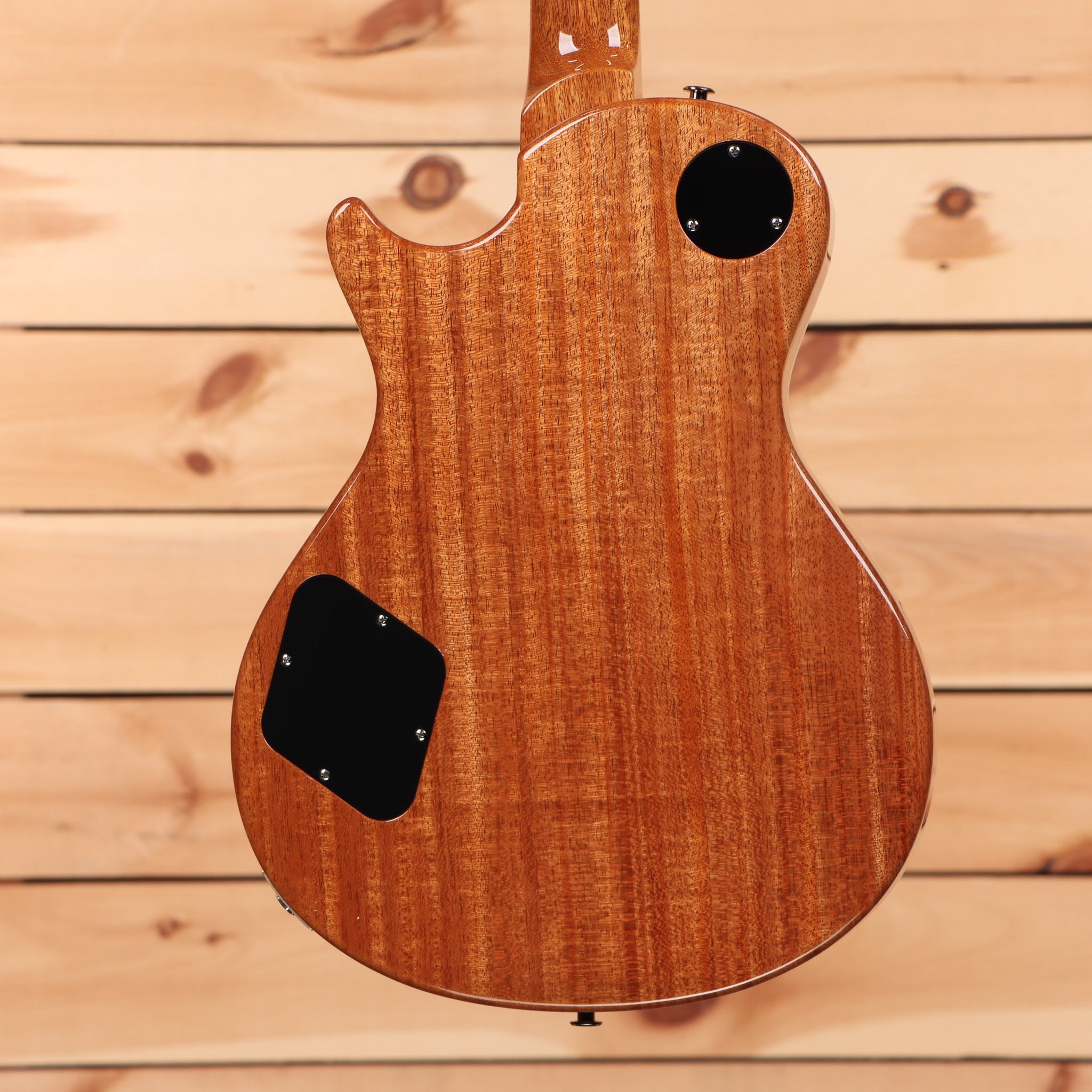 Paul Reed Smith SingleCut McCarty 594 electric guitar natural finish with mahogany back view