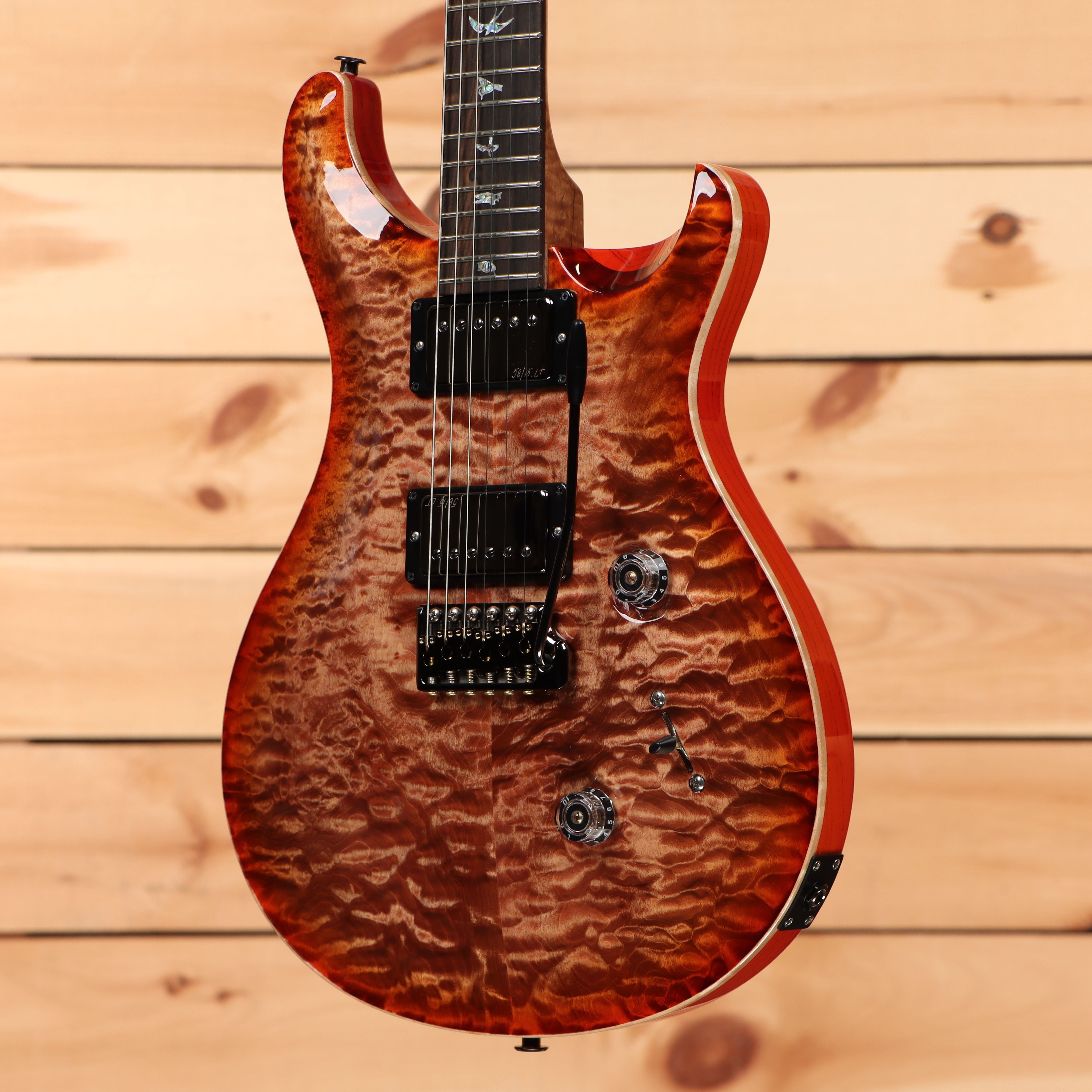 Paul Reed Smith Custom 24 Wood Library electric guitar Autumn Sky quilted maple top with dual humbuckers