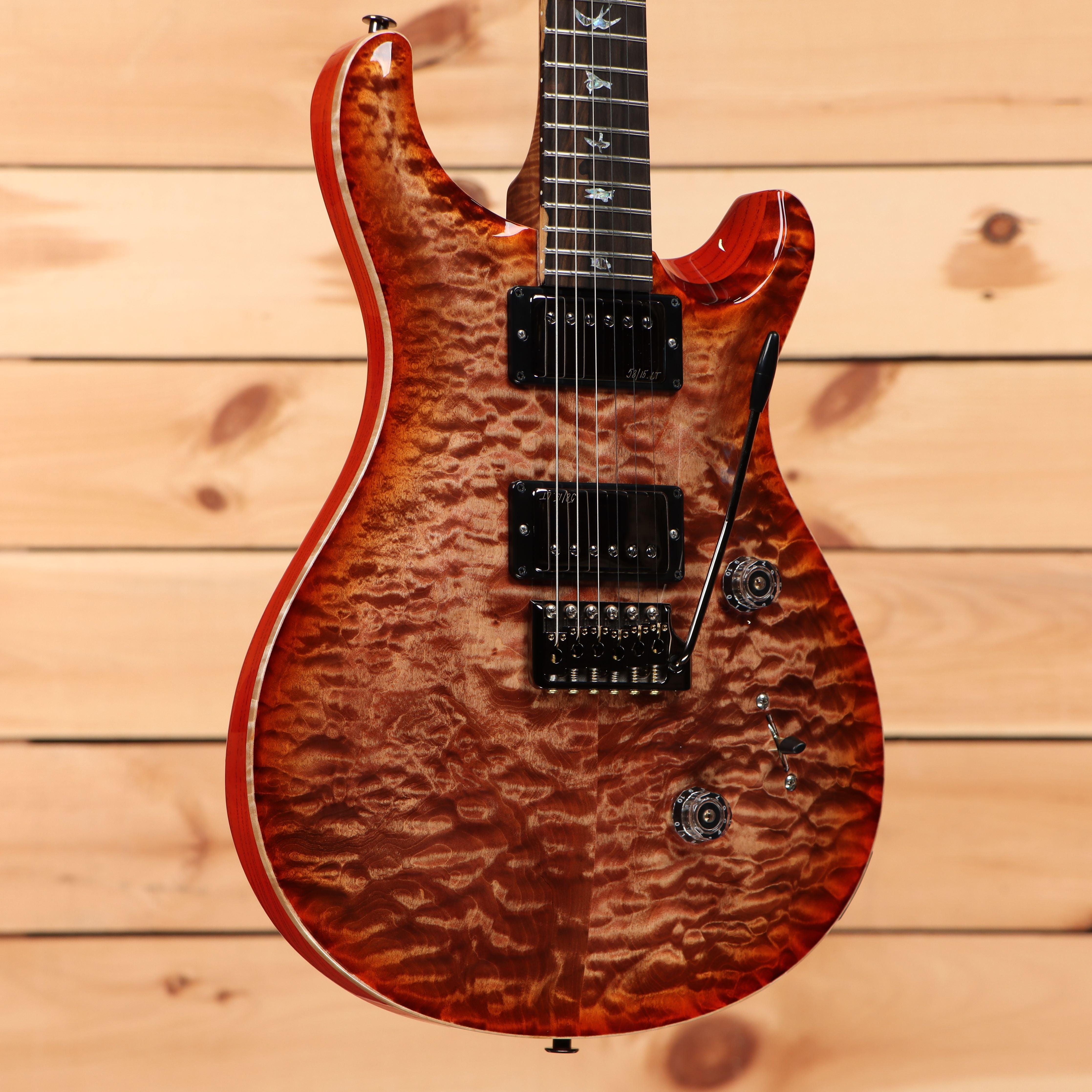 Paul Reed Smith Custom 24 Wood Library electric guitar Autumn Sky with quilted maple top and dual humbuckers