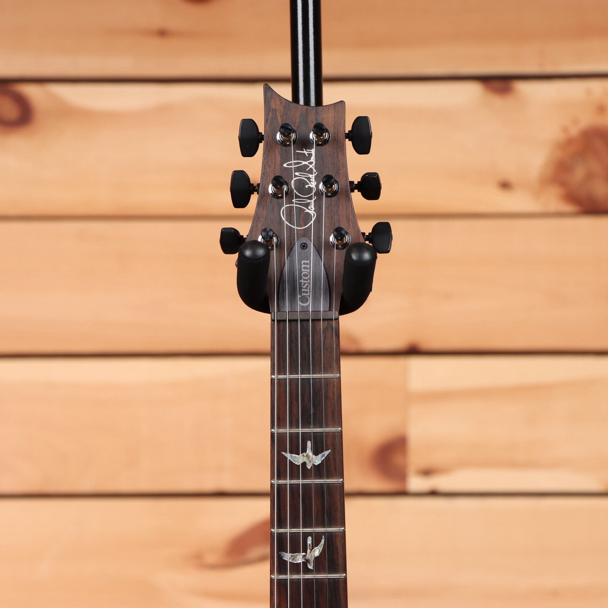 Paul Reed Smith Custom 24 Wood Library electric guitar Copperhead Burst with bird inlays on fretboard