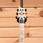 Paul Reed Smith Custom 24 electric guitar fire red to gray black fade flame maple top with bird inlays