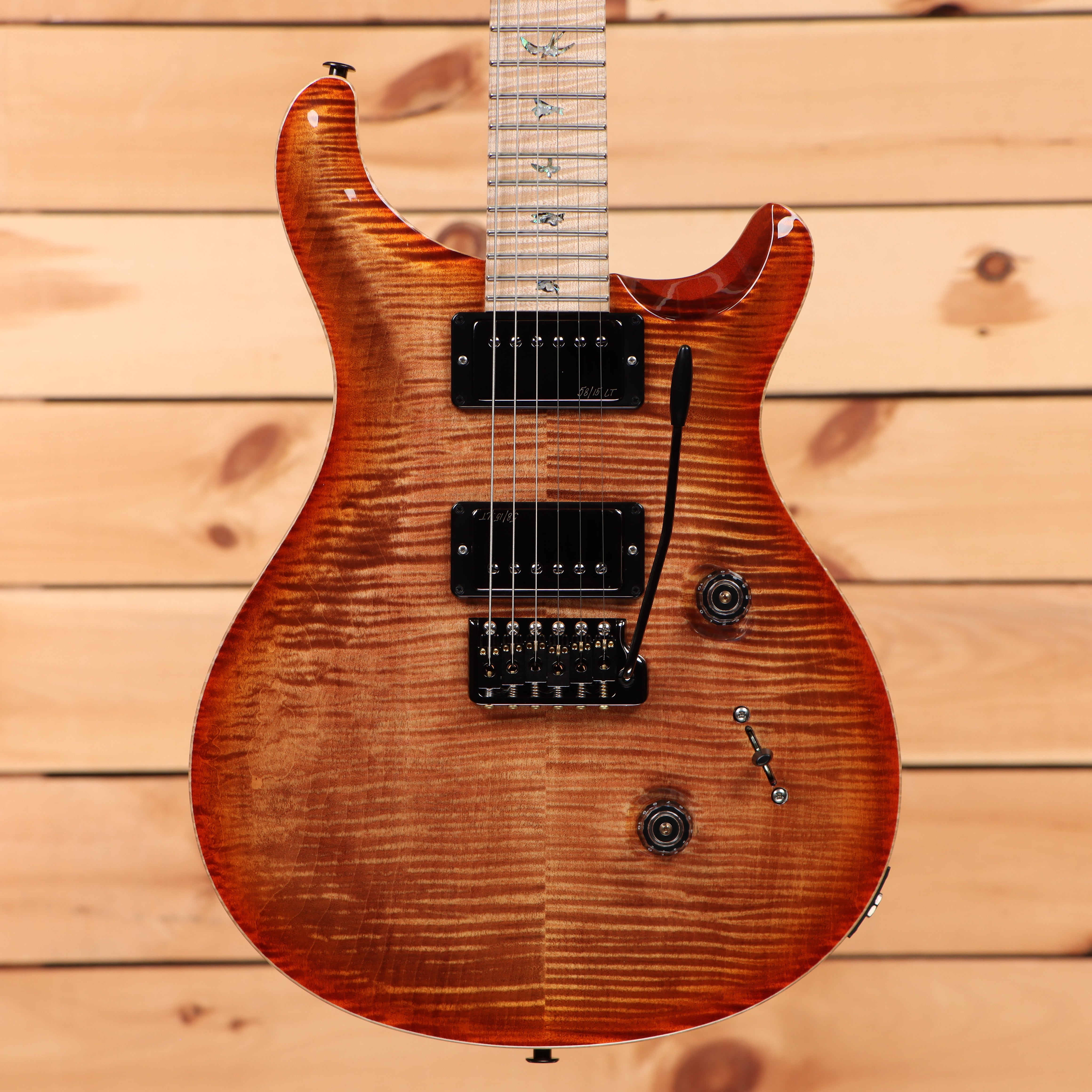 Paul Reed Smith Custom 24 Wood Library electric guitar Autumn Sky with flamed maple top and dual humbuckers