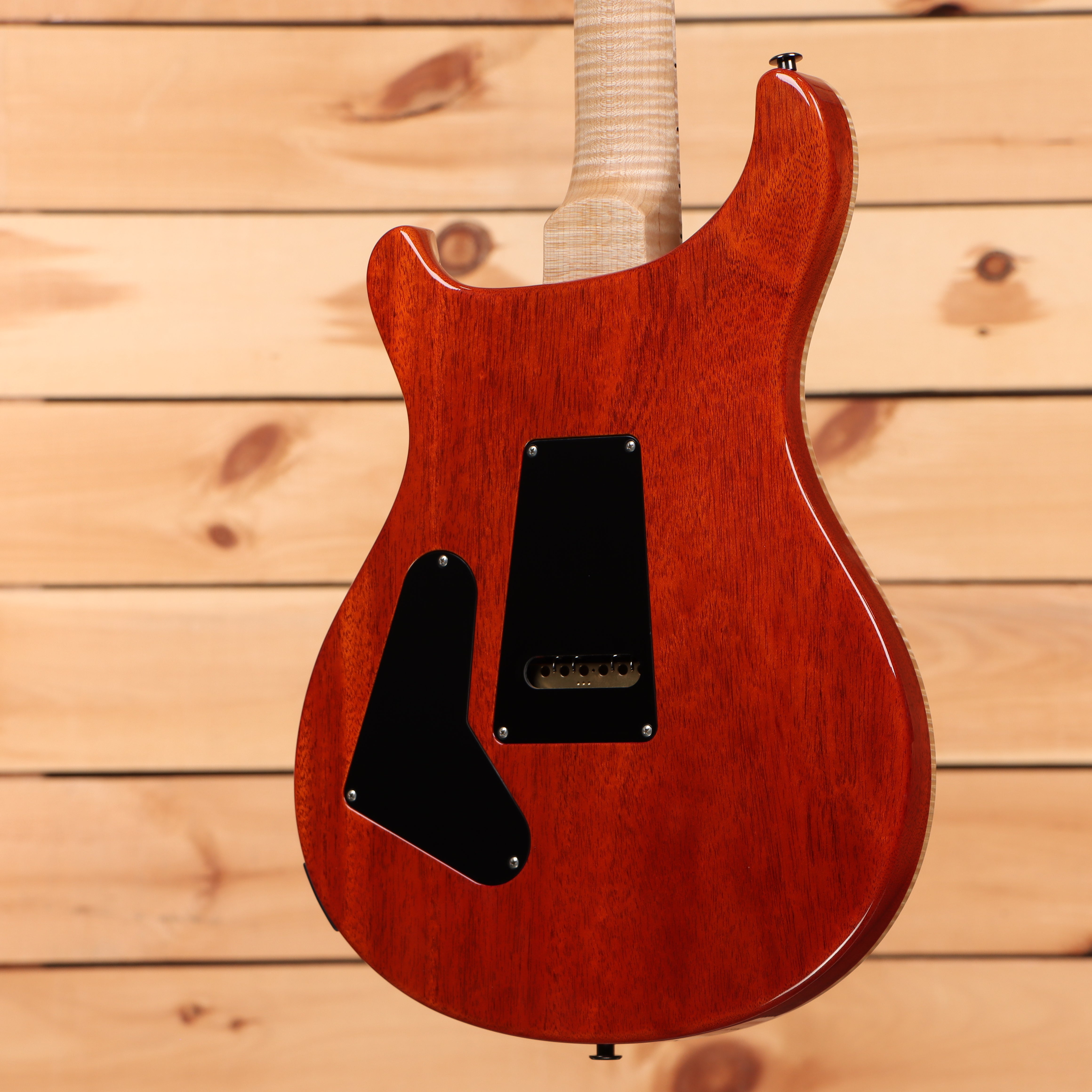 Paul Reed Smith Custom 24 Wood Library electric guitar Autumn Sky red with humbucker pickups and maple neck