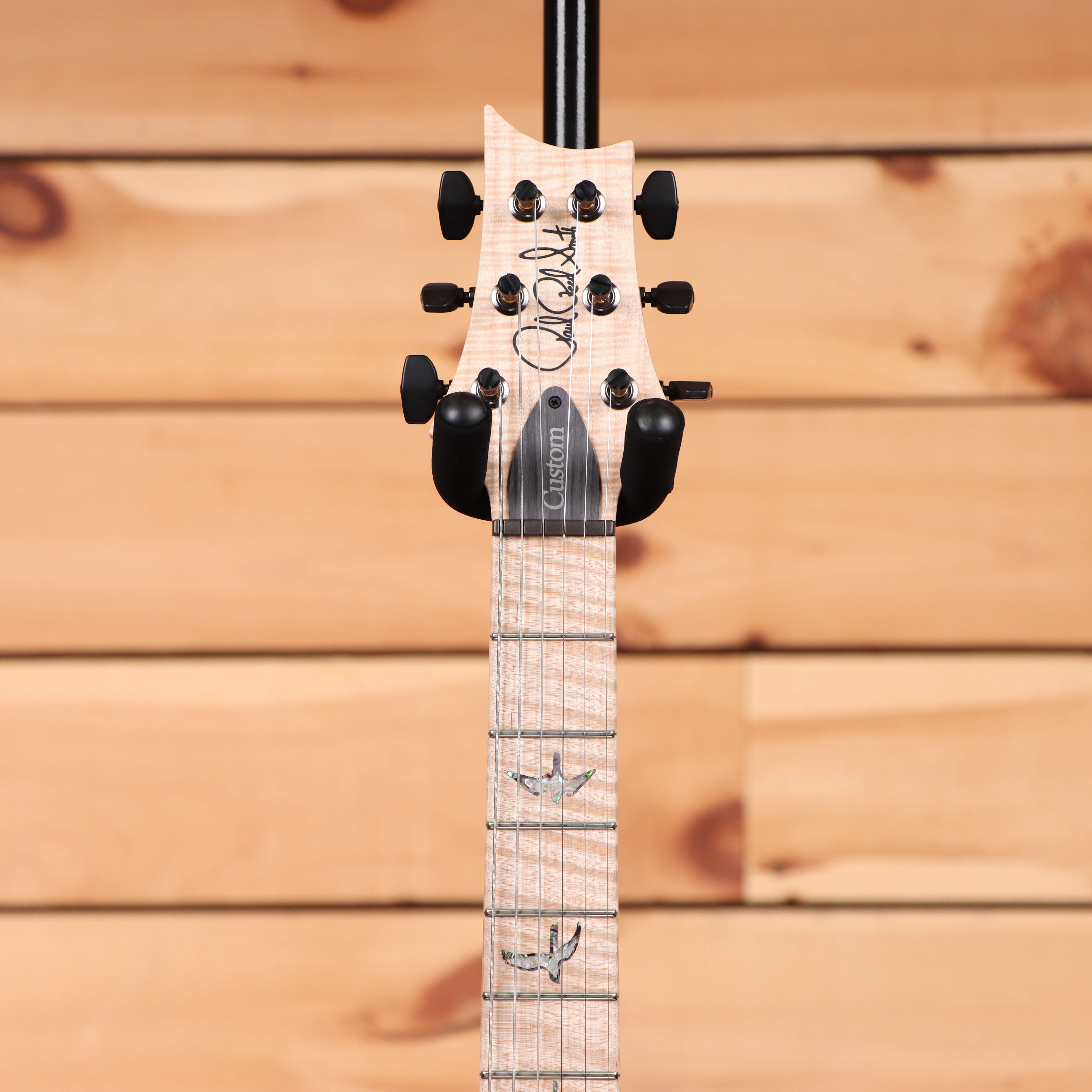 Paul Reed Smith Custom 24 Wood Library electric guitar Santana Yellow with bird inlays and maple neck