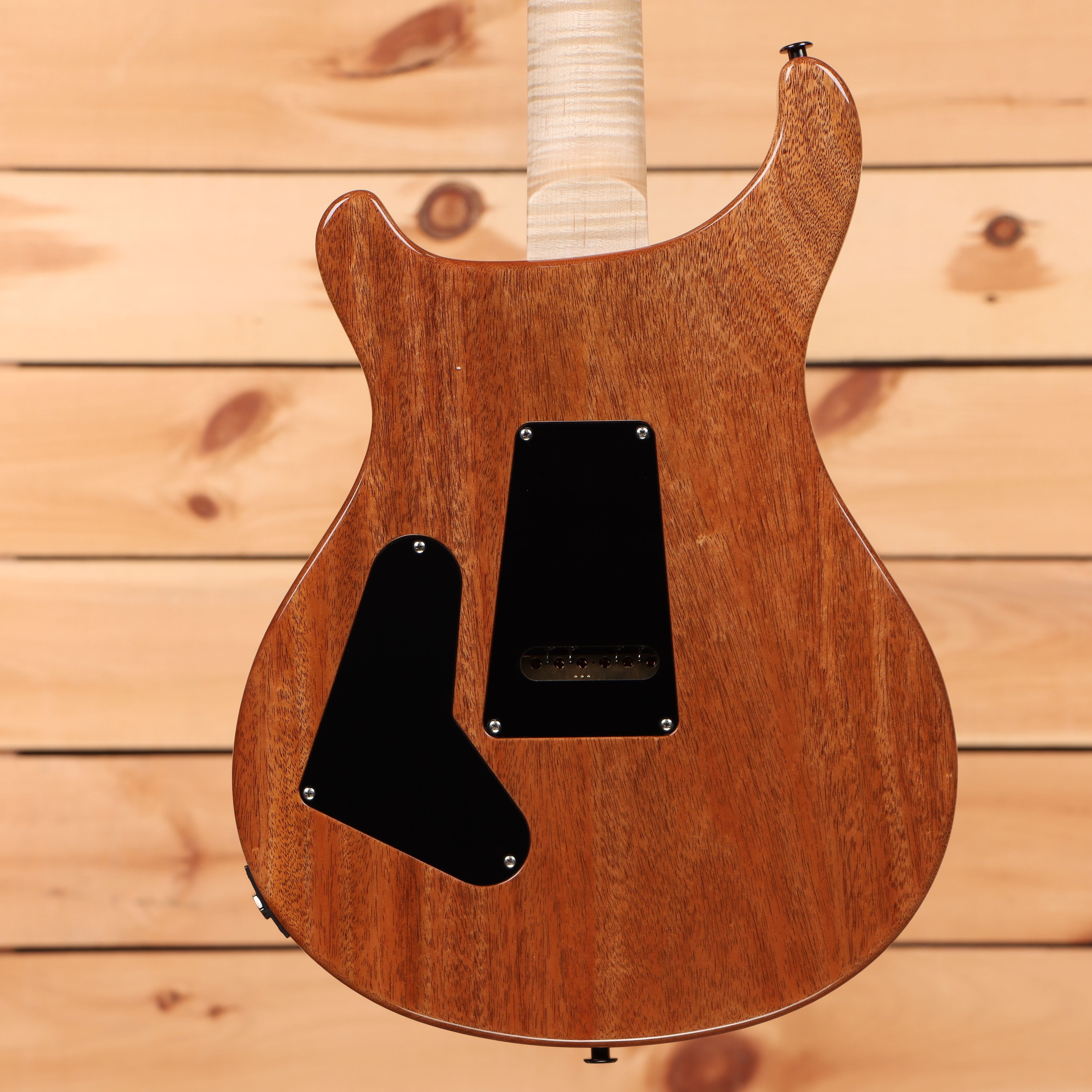 Paul Reed Smith Custom 24 Wood Library electric guitar Trampas Green Fade with flamed maple top and humbucker pickups