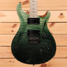 Paul Reed Smith Custom 24 Wood Library electric guitar Trampas Green Fade flamed maple top with dual humbuckers