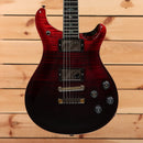 Paul Reed Smith McCarty 594 electric guitar fire red to gray black fade African blackwood with dual humbuckers