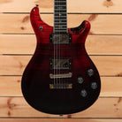 Paul Reed Smith McCarty 594 electric guitar fire red to gray black fade African blackwood with dual humbuckers