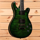 Paul Reed Smith McCarty 594 Wood Library electric guitar Jade Burst with flamed maple top and humbucker pickups