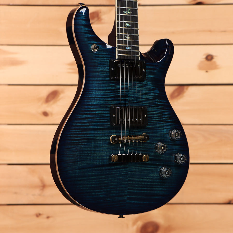 Paul Reed Smith McCarty 594 Wood Library electric guitar Cobalt Blue with flamed maple top and gold hardware