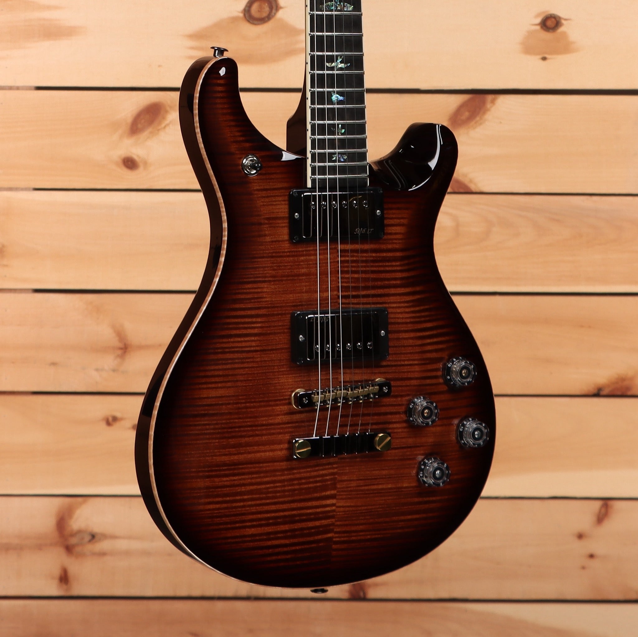 Paul Reed Smith McCarty 594 Wood Library electric guitar Copperhead Burst with flamed maple top and dual humbuckers