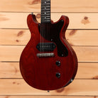 Eastman SB55 semi-hollow electric guitar antique classic red with black pickguard and dual humbuckers