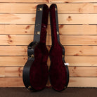Pre-owned Gibson L5 Double-Cutaway semi-hollow electric guitar Iced Tea with gold hardware and burgundy velvet case interior
