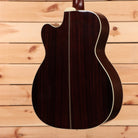 Santa Cruz OM Custom acoustic guitar Buttered Toast Sunburst finish with white binding