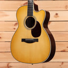 Santa Cruz OM Custom acoustic guitar Buttered Toast Sunburst with cutaway and rosewood fretboard