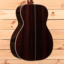Santa Cruz OM Custom acoustic guitar natural finish with white binding and rosewood back