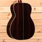 Santa Cruz OM Custom acoustic guitar natural finish with white binding and rosewood back