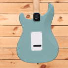 Paul Reed Smith SE Silver Sky electric guitar Stone Blue with white pickguard and maple neck
