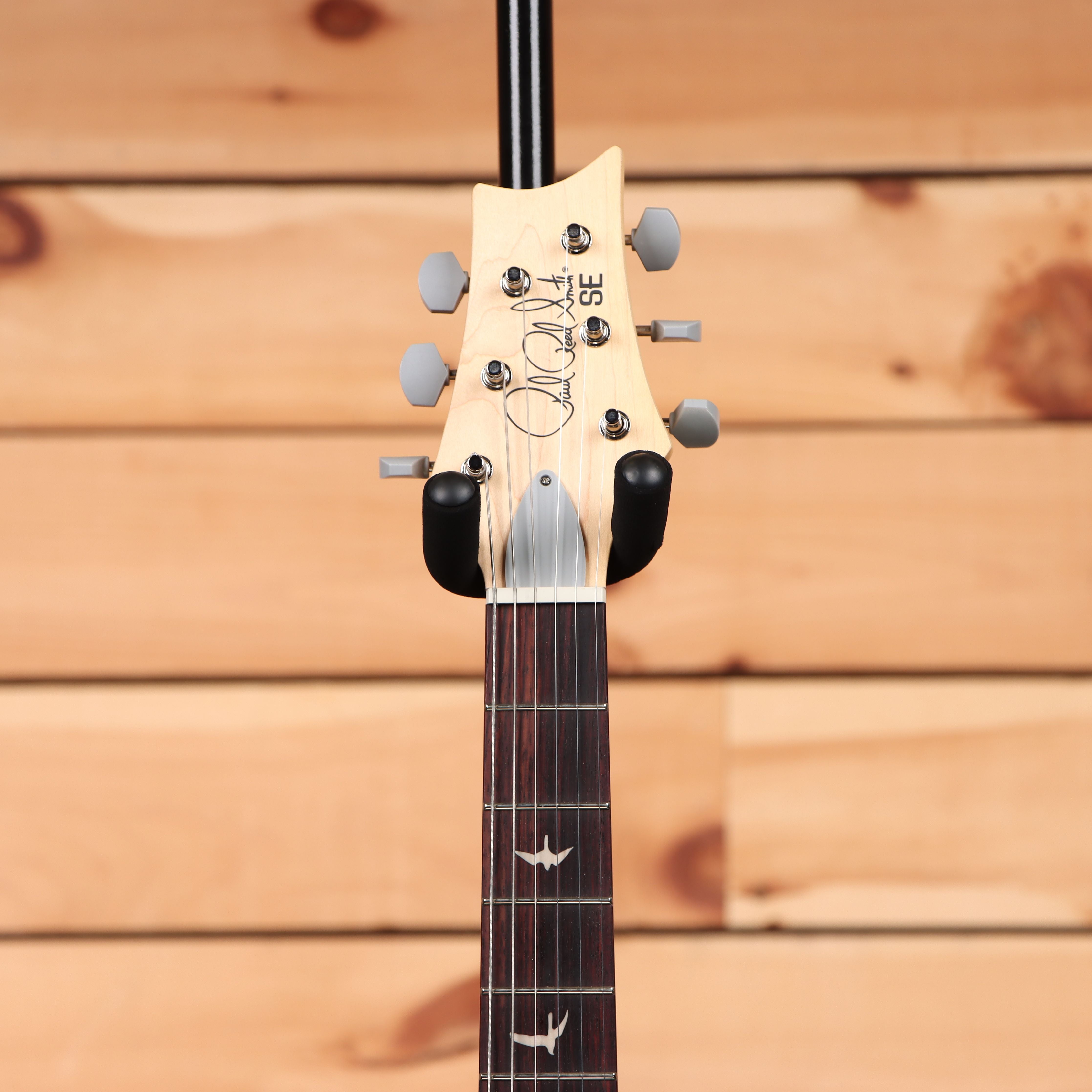 Paul Reed Smith SE Silver Sky maple electric guitar Stone Blue with bird inlays