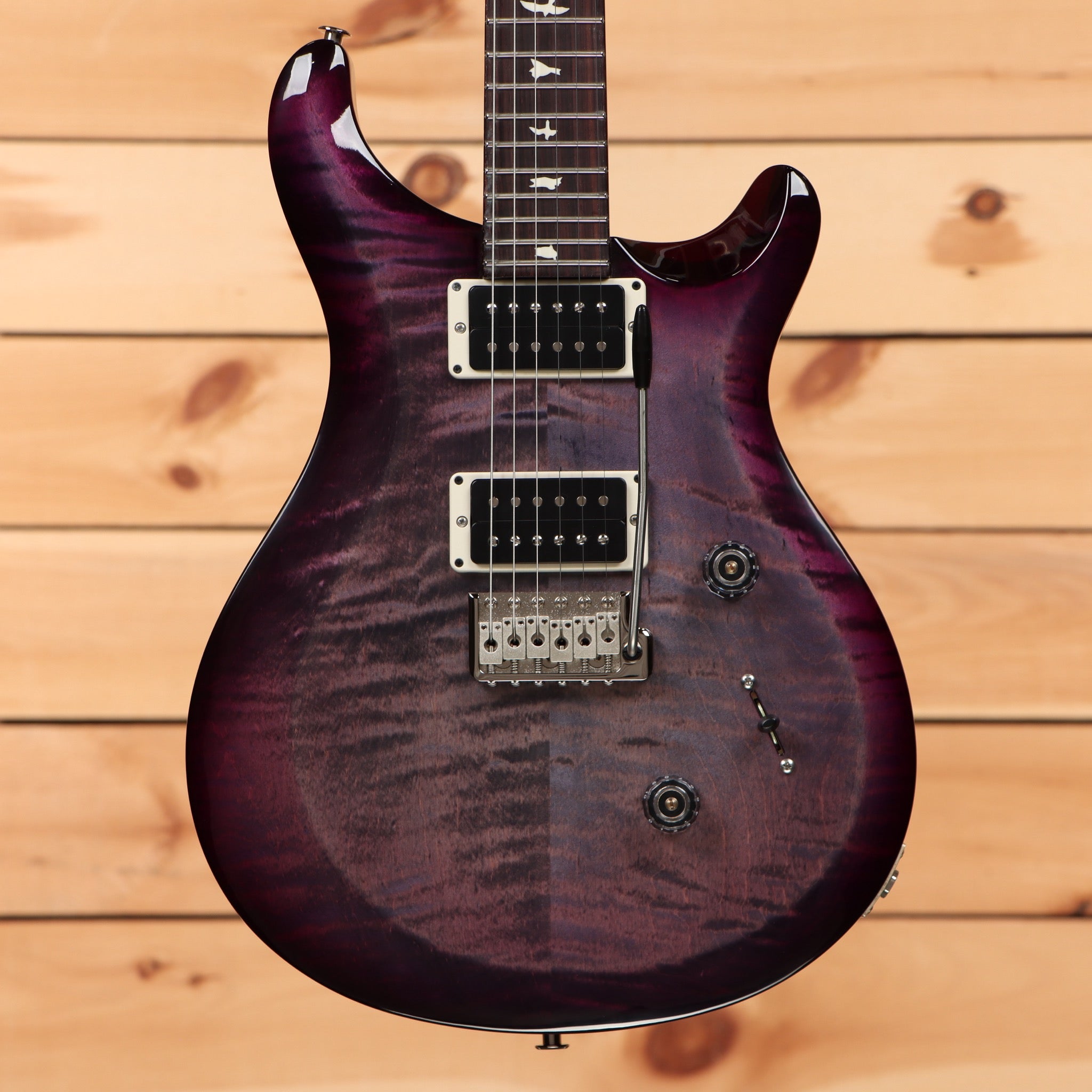 Paul Reed Smith S2 Custom 24 electric guitar faded gray black purple burst with dual humbucker pickups