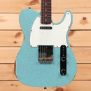 Fender Custom Shop Limited 1961 Telecaster electric guitar Daphne Blue Sparkle relic aged with single-coil pickup
