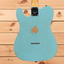 Fender Custom Shop Limited 1961 Telecaster Relic electric guitar Daphne Blue Sparkle with single-coil pickups