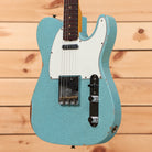 Fender Custom Shop Limited 1961 Telecaster Relic electric guitar Daphne Blue Sparkle with single-coil pickups