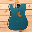 Fender Custom Shop Limited 1965 Telecaster Custom Heavy Relic electric guitar Ocean Turquoise with single-coil pickups