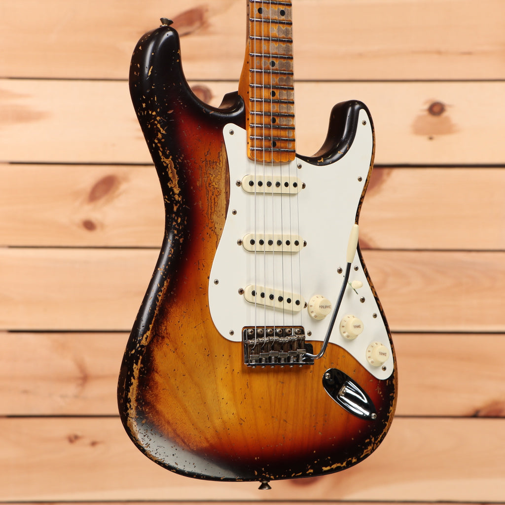 Fender Custom Shop Limited Red Hot 1960 Stratocaster Super Heavy Relic - Chocolate 3 Tone Sunburst