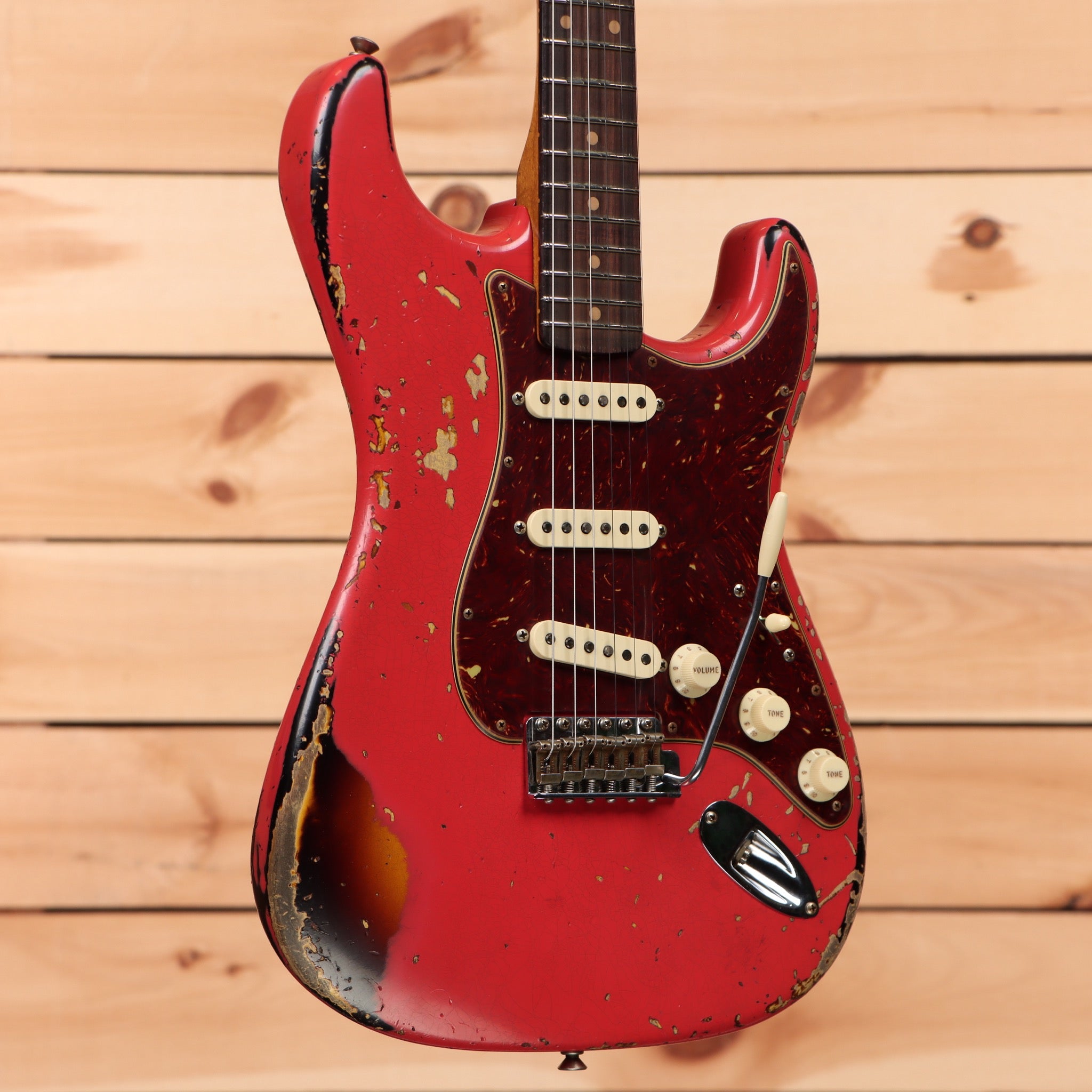 Fender Custom Shop LTD 1961 Stratocaster Heavy Relic - Fiesta Red over ...